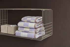 Mensola beige in metallo con ripiani multipli 70 cm Wire – Mette Ditmer Denmark