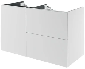 Mobile da bagno sotto lavabo SENSEA Neo bianco laccato L 105 x H 64 x P 48 cm 2 cassetti 1 anta, lavabo non incluso