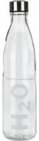 Bottiglia acqua vetro 1 L scritta H20 Aqualuxe