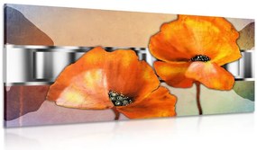Quadro su tela – Fiori in stile orientale