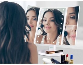 Beper - Specchio da trucco con retroilluminazione a LED 4xAAA/5V