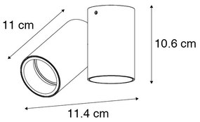 Faretto di design bianco orientabile - Michael