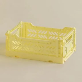 Scatola di plastica pieghevole e impilabile Doli Giallo & 26 cm - Sklum