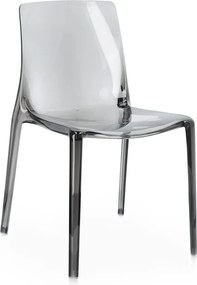 Sedia da esterno grigia in plastica Adele – Bizzotto