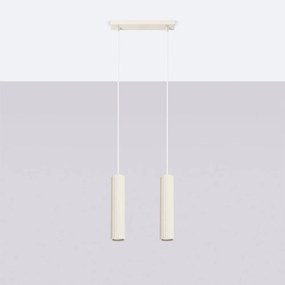 Lampadario color crema Gleam – Sollux