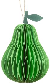 Decorazione per albero di natale in carta fatta a mano ø 7 cm Pear Honeycomb – Sass & Belle
