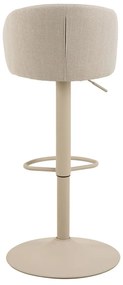 Sgabello da bar beige con altezza regolabile/con braccioli (altezza della seduta 86 cm) Eleanor – Actona