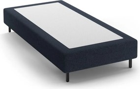 Letto singolo imbottito blu scuro senza testiera 90x200 cm Whale – Micadoni