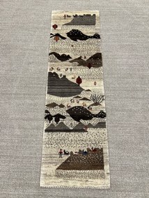 Loribaft Tappeto 50 x 150 Beige (Iran) Annodato A Mano