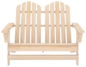 Sedia da Giardino Adirondack 2 Posti in Legno Massello di Abete