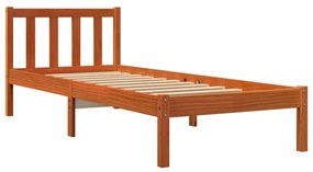 Giroletto marrone cera 90x190 cm in legno massello di pino