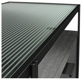 Tavolo TV nero in rovere 140x50 cm Wainwright - Støraa