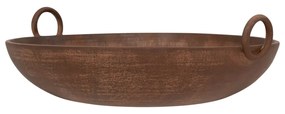 Tikamoon - Ciotola decorativa in maiolica ramata Ostuni, da 36 cm