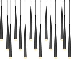 Lampadario LED nero Cala – Trio Select