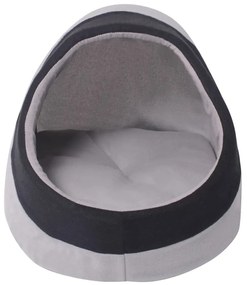 Cuccia per gatti grigio e nero l