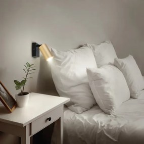 Brilagi - Faretto da parete SELE 1xGU10/30W/230V nero/oro