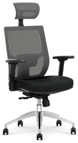 Sedia da ufficio ELMIR nera/grigia