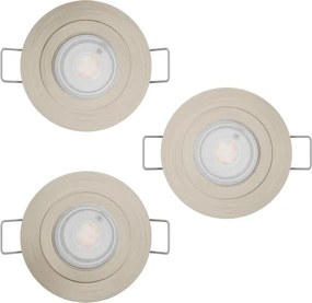 Eglo 902239 - Set 3x LED, plafoniera da incasso per bagno BARRANCO, 1xGU10/4,5W/230V, IP44, cromo