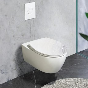 Sedile WC con chiusura Easy-Close (automatica) 38 x 44,5 cm Menin – Wenko