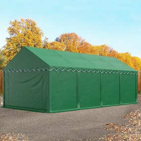 TOOLPORT 4x8 m tenda capannone, PVC 700, verde scuro - (5094)