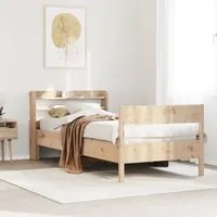 Letto senza Materasso 90x200 cm in Legno Massello di Pino 3306936