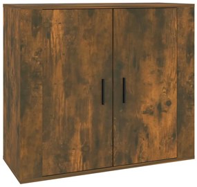 Credenza rovere fumo 80x33x70 cm in legno multistrato