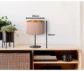 Duolla - Lampada da tavolo ROLLER 1xE14/15W/230V diametro 20 cm beige/oro