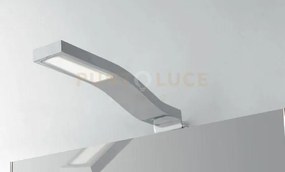 Applique led scarab cromo in acrilico e alluminio 3w 280lm 4000k ip...