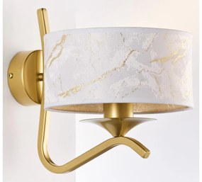 Jupiter 2111 - Applique KASZMIR 1xE27/15W/230V bianco/oro/effetto marmo
