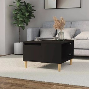 Tavolino Da Salotto Nero 55x55x36,5 Cm İn Legno Multistrato /
