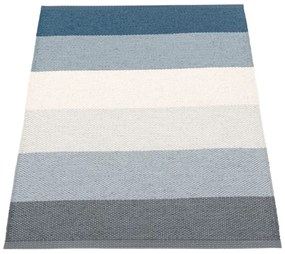 Tappeto da interno/esterno blu/color crema 70x100 cm Molly Ocean Grey – Pappelina