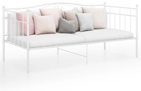 Telaio divano letto bianco in metallo 90x200 cm