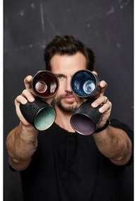 Tazze in set da latte nere in ceramica 4 pz 270 ml Gastro Black/Mix – Bitz