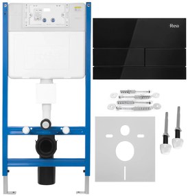 Telaio WC da incasso K011A-Q Rea T Black Glass