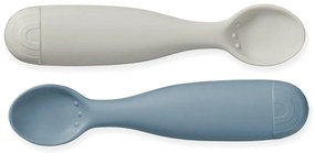 Set di cucchiai da bambini blu/grigio in silicone 2 pz Midnight Mix – Cam Cam Copenhagen