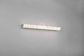 Rocco h2o applique led 8w 800lm, 3000k bi-emissione cromo ip44 l. 60cm