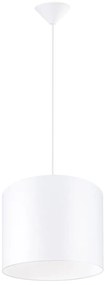 Sollux SL.1403 - Lampadario a sospensione con filo NOVA 1xE27/15W/230V diametro 30 cm bianco