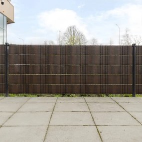 Schermi Da Balcone 10 Pz Marrone E Nero 255x19 Cm İn Polyrattan /