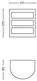 Philips - Applique a LED da esterno PYTHON LED/3,8W/230V IP44