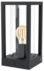 Lampada Contemporanea Da Esterno Cascinetta 1 Luce Alluminio Fuso Nero