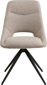 Sedia da pranzo beige in imbottito Dokka – House Nordic