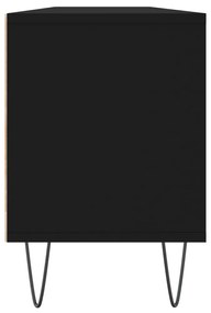 Mobile Porta TV Nero 150x30x44,5 cm in Legno Multistrato