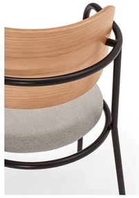 Sedia da pranzo grigia in rovere Eclipse - Teulat