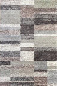 Tappeto Cast geometrico grigio, L 190 x L 133 cm