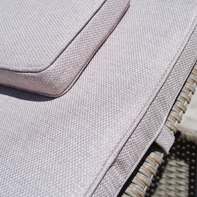 Lettino da giardino in rattan bianco/beige Akland - Bonami Selection