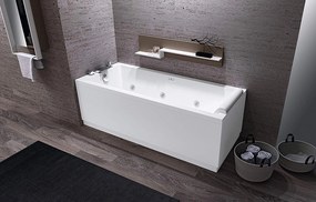 Novellini Calos 2.0 Vasca Idromassaggio Whirpool 170x70  cm Con Pannelli Con Rubinetto E Poggiatesta