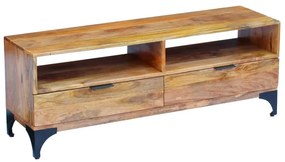 Supporto Tv İn Legno Di Mango 120x35x45 Cm /