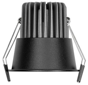 Faro da Incasso 12W Foro Ø75mm Nero IP40 CCT BRIDGELUX LED 3 Parabole Colore Bianco Variabile CCT