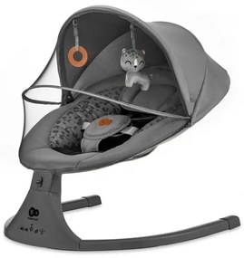 KINDERKRAFT - Altalena per bambini con melodia 2in1 LUMI 4xAAA grigio scuro