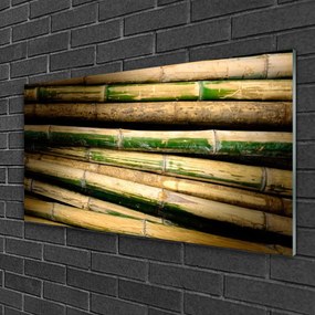 Quadro vetro Bambù Pianta Naturale 100x50 cm